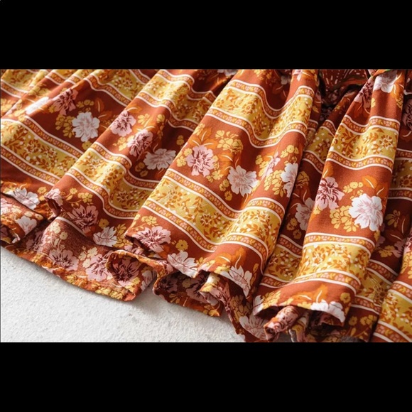 Long Sleeve Boho Floral Gypsy Print Maxi Dress - Picture 12 of 13